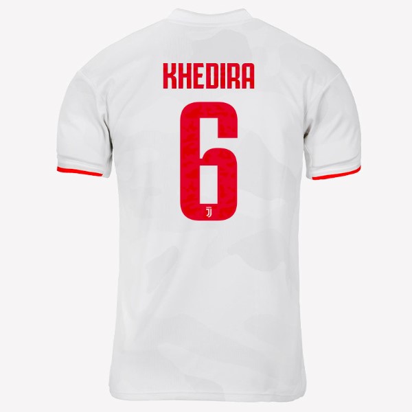 Camiseta Juventus NO.6 Khedira Segunda equipo 2019-20 Gris Blanco